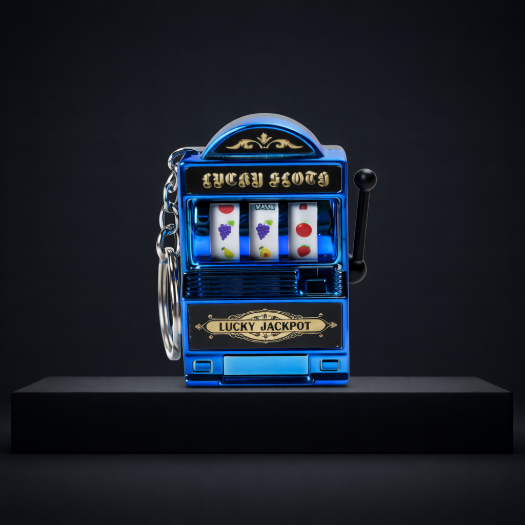Blue Miniature Slot Machine